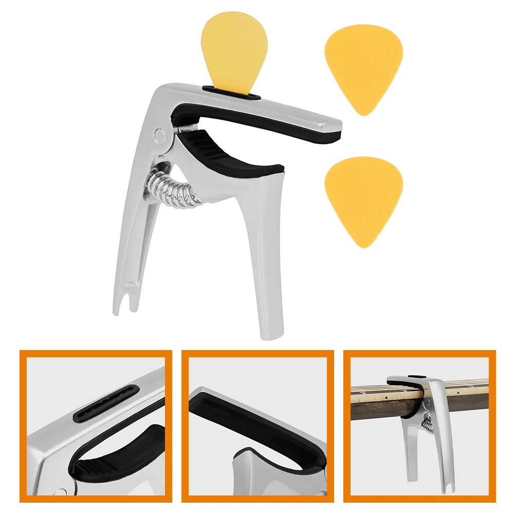 

Guitar Pick Part Capo Tuner Capos Acoustic Accessories Clamp Kit Electric Electronic