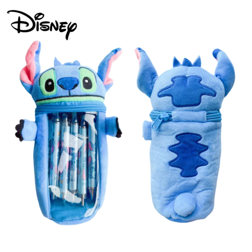

Disney Stitch plush Pen Pencil Bag Case Cosmetic Stitch Anime Figure Kawaii Lotso Makeup Pouch Coin Purse Wallet Bag Toys Gifts