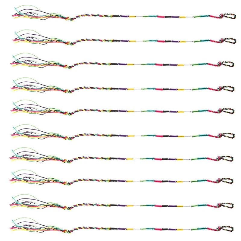 

9 x Hippie Style Braided Thread Friendship Bracelets Wrist Ankle Bracelet--Radom Color