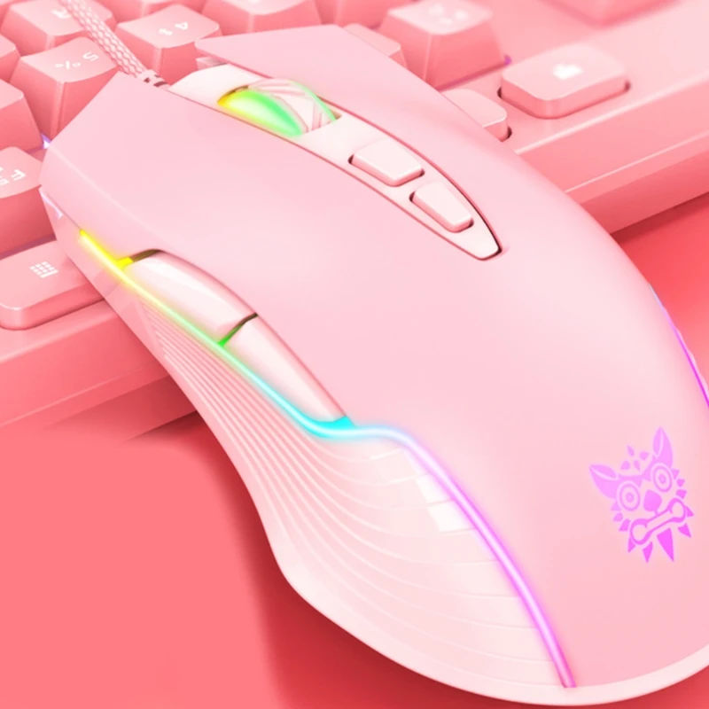 Мышь компьютерная игровая Проводная с RGB-подсветкой 6400DPI |