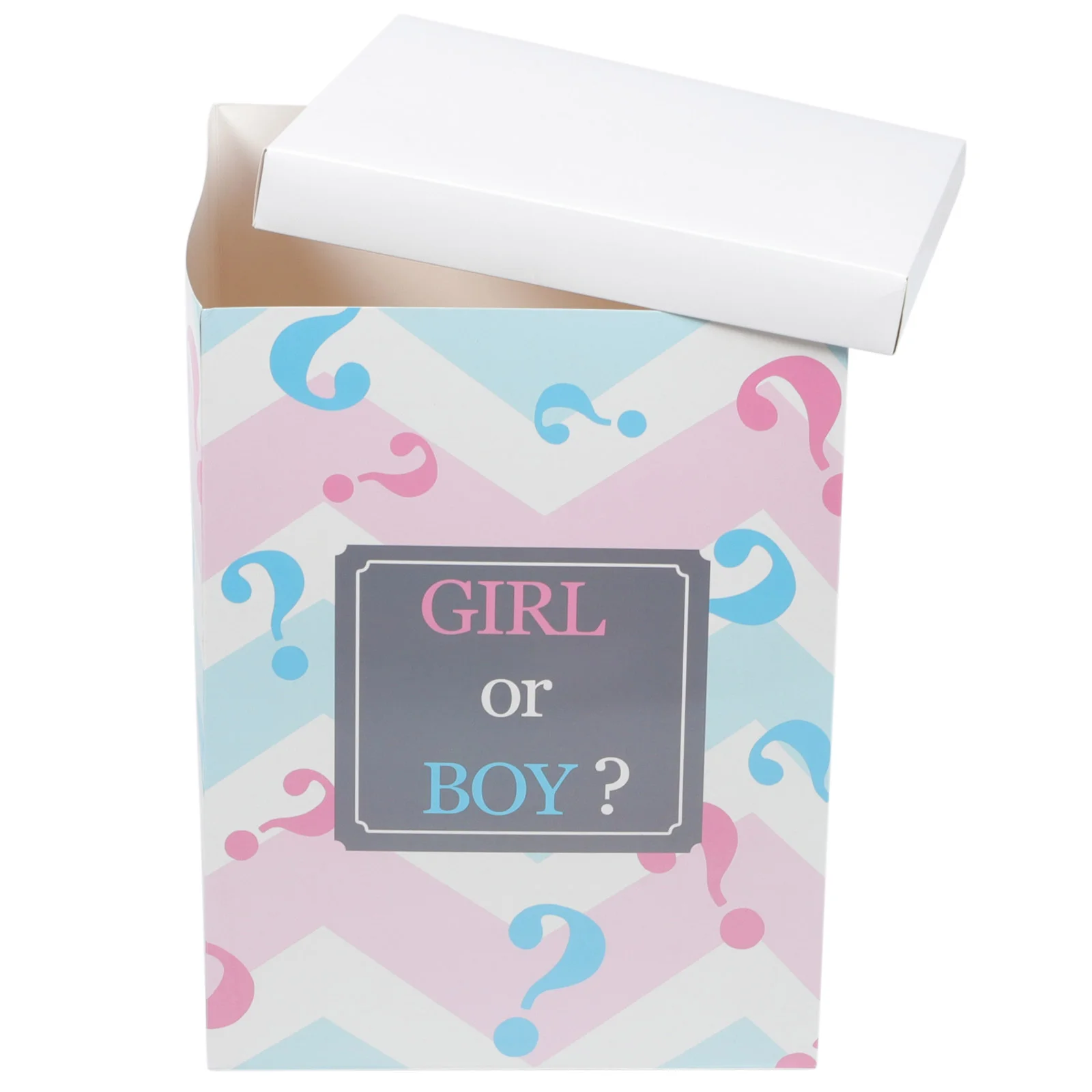 

Box Cake Decorations Baby Shower Blocks Gender Reveal Birthday Gift Party Paper Girl Boy Suffers