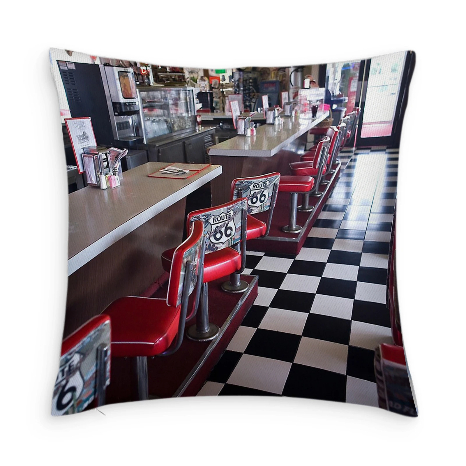 

Bar View Customize Pillow Case Modern Home Cushion Cover 45*45cm Decorative Pillowcases for Sofa Throw Pillowslip
