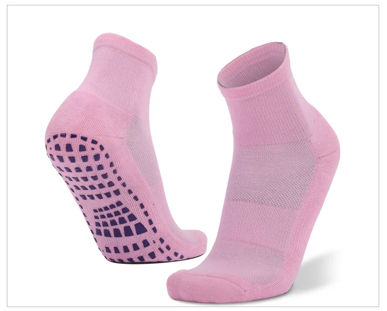 Professional Sports Socks New Thickened Trampoline Socks Sweat Absorbent Adult Floor Socks Soccer Slippers Women