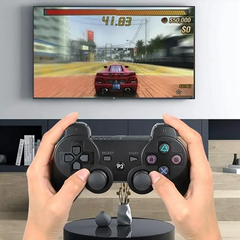 Беспроводной игровой контроллер совместимый с Bluetooth для PS3 перезаряжаемый