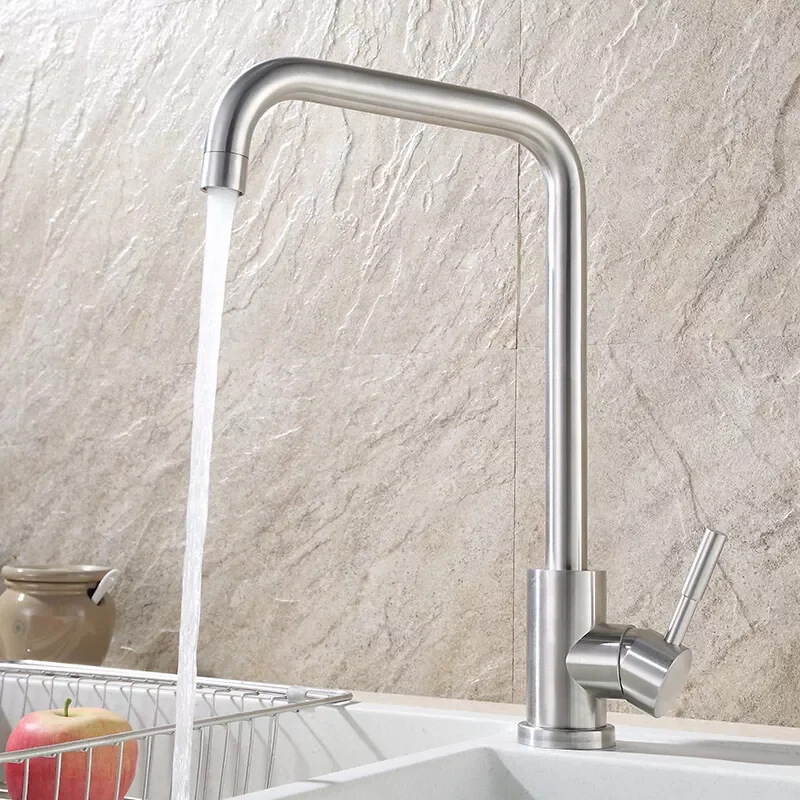 

stainless steel kitchen faucet kitchen sink hot and cold faucet basin sink Standard Kitchen Tap