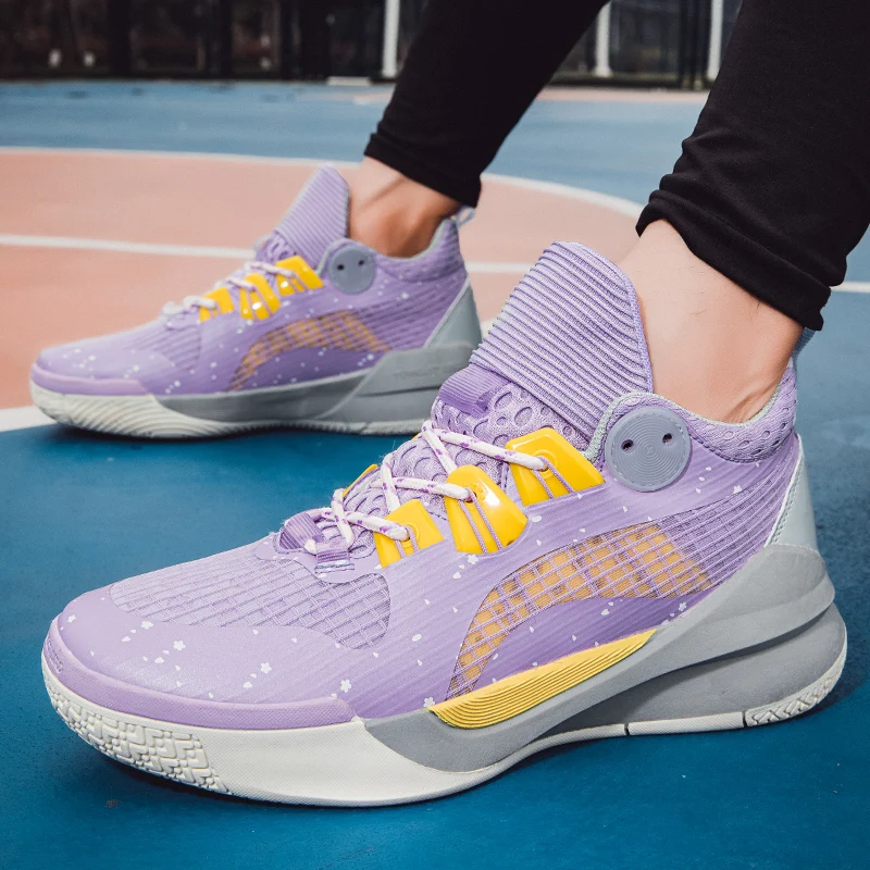 Brand Mens Luxury Basketball Shoes Breathable Cushioning Non-Slip Wearable Sport Shoes Boys Sneakers Gym Training Athletic Shoes