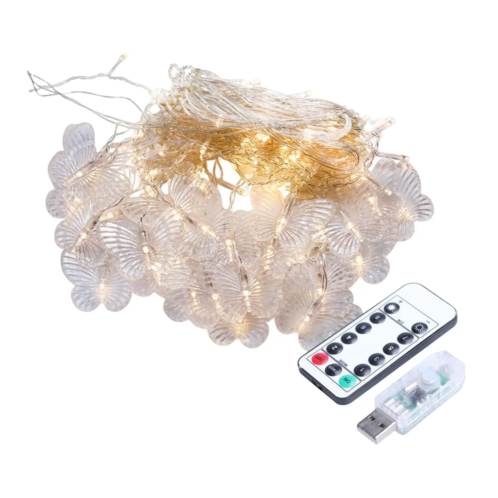 

Butterfly Icicle Light Twinkle Lights Pendant Lamp Decoration Fairy String Lights 3M LED Curtain Lights for Festival New Year
