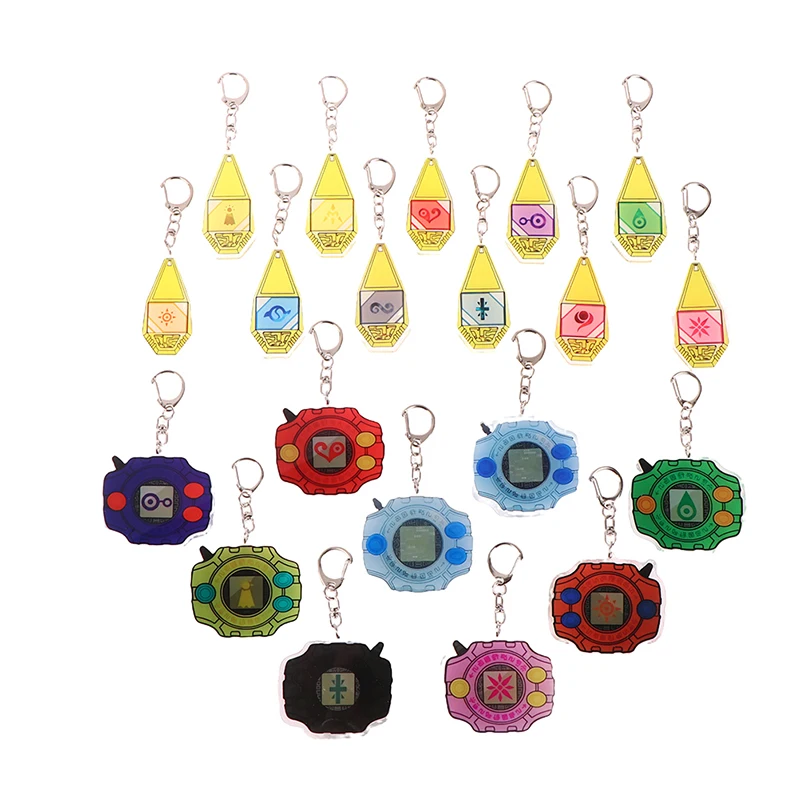 1 шт., брелок-фигурка аниме Digimon Adventure Digivice