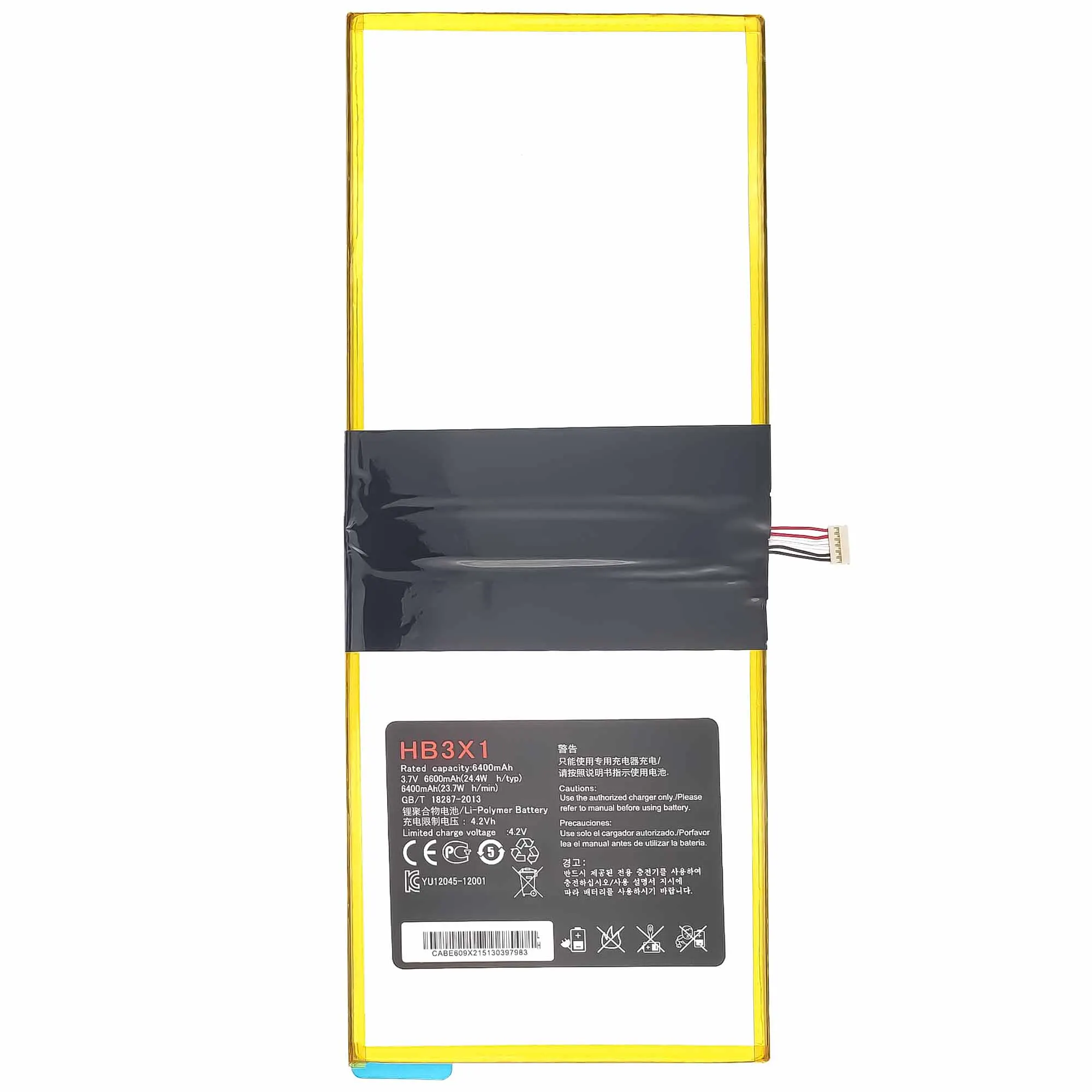 HB3X1 Battery For Huawei MediaPad 10 Link S10-201wa Media Pad 10Link S10 201wa Tablet Bateria 6400mah org replacement enlarge