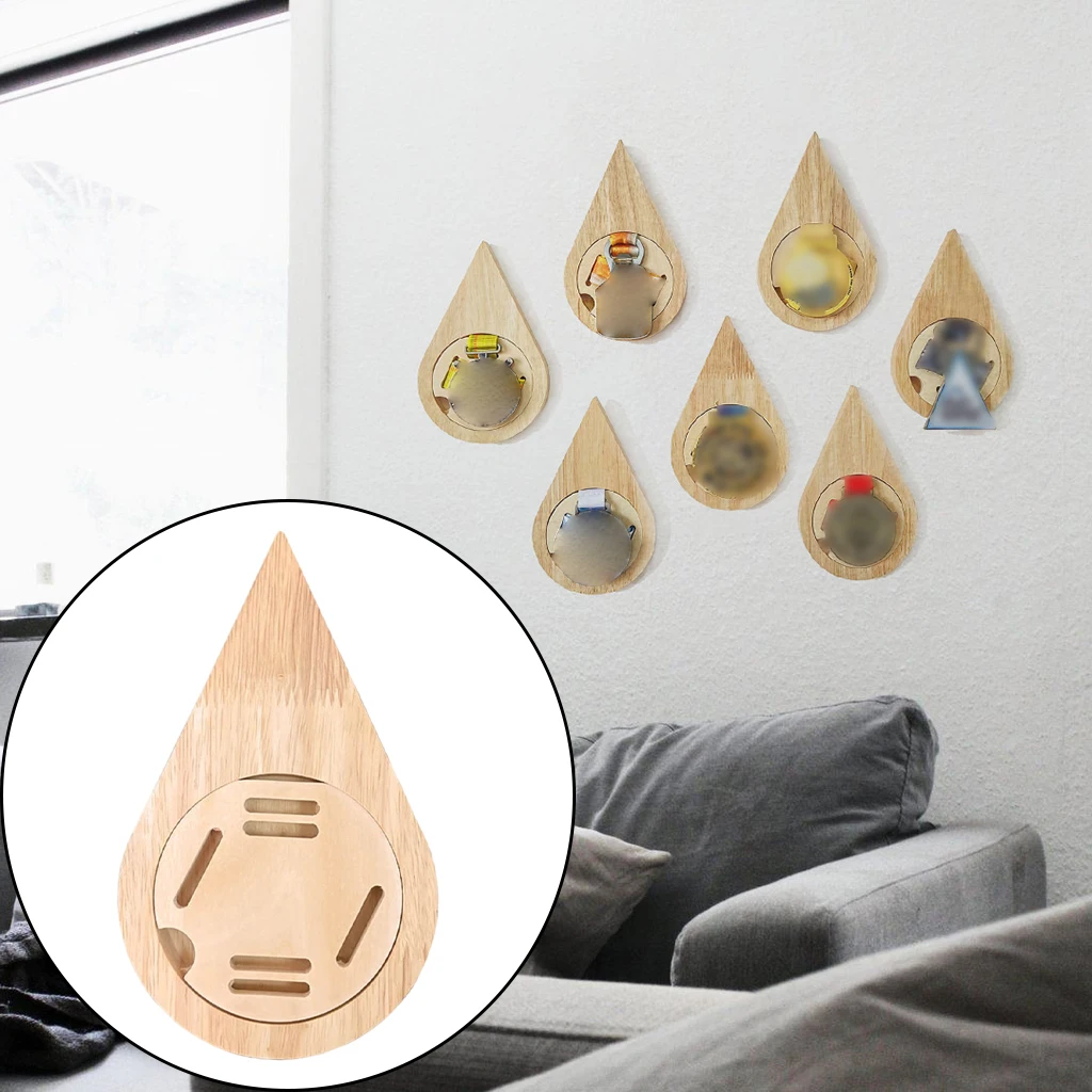 

Деревянная сотовая стойка для демонстрации медалей в форме капли, демонстрационная стойка для медалей, деревянная подставка для медалей в форме капли