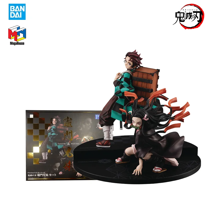 

Megahouse драгоценный камень убийца демонов экшн-фигурка Kamado Tanjirou Kamado Nezuko высокое качество коллекционные игрушки модель настольные украшения