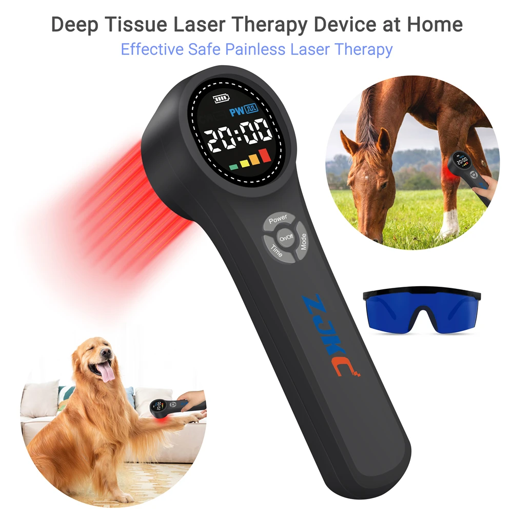 ZJKC Vet Лазерная физиотерапия 660 нм 810 980 терапия собак Домашняя инфракрасная