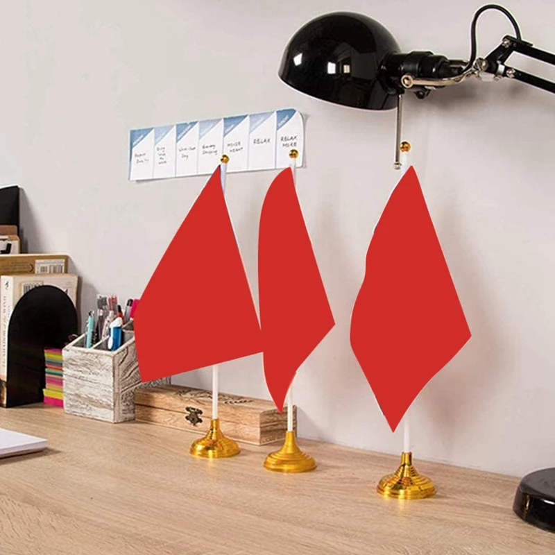 25 шт. Золотая мини-ручная подставка для флага настольная бар ресторан вечеринка