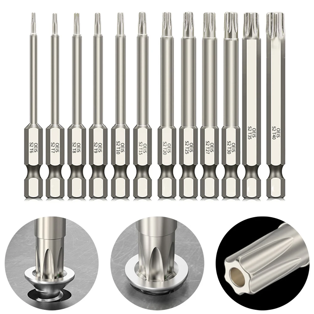 

Torx Screwdriver Head Magnetic Tamper Proof Security Drill Bit For Electric Drill Magnetic Extension Adapter Star Hex-Spline Bit