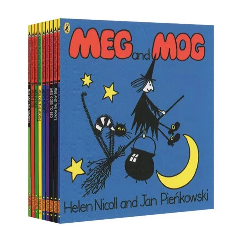 

10PCS/Set Meg and Mog English Magic Picture Book Children Baby Famous Eary Education