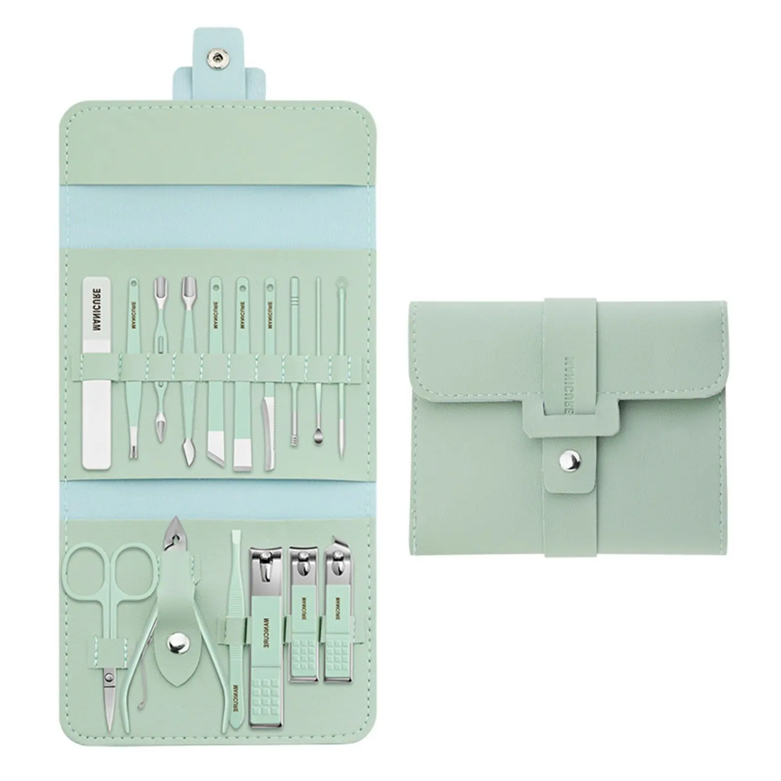 

16PCS Professional Nail Clippers Cutter Kit Pedicure Kit Grooming Kits Nail Care Foot Care Tools Stainless Steel Manicure Set