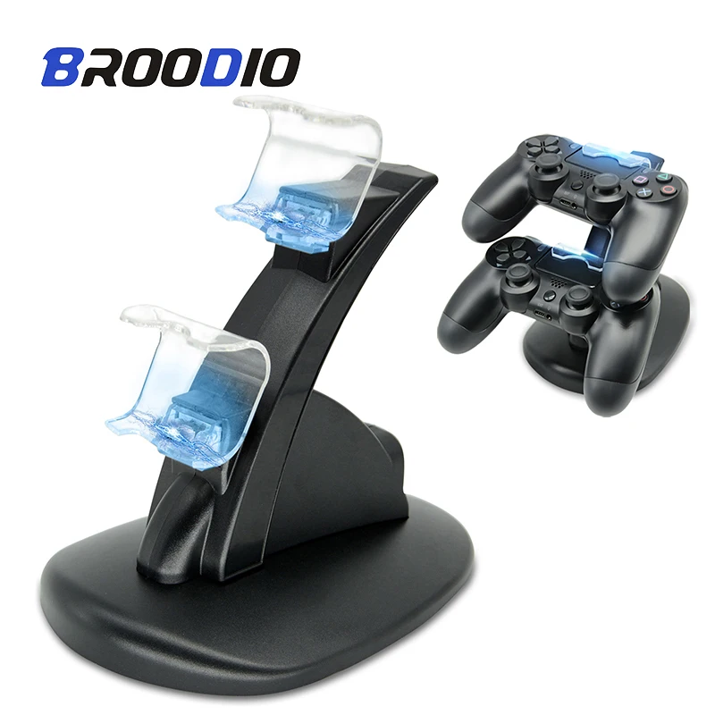 Зарядное устройство для PS4 с двумя USB-портами и подставкой |