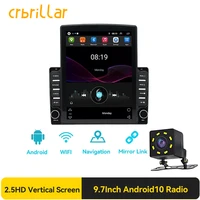 2din android10 9 7 car radio player navigation video multimedia tesla screen vertical gps for 910inch auto universal model