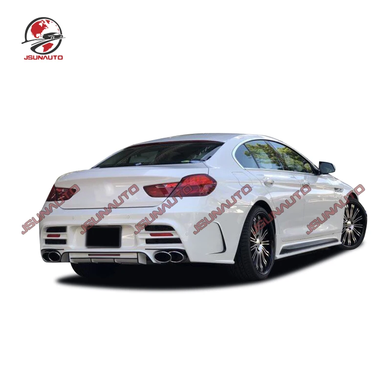 Автомобильный бампер WD стиль передний боковые юбки кузов комплект для 2015 Bmw 6 Serier