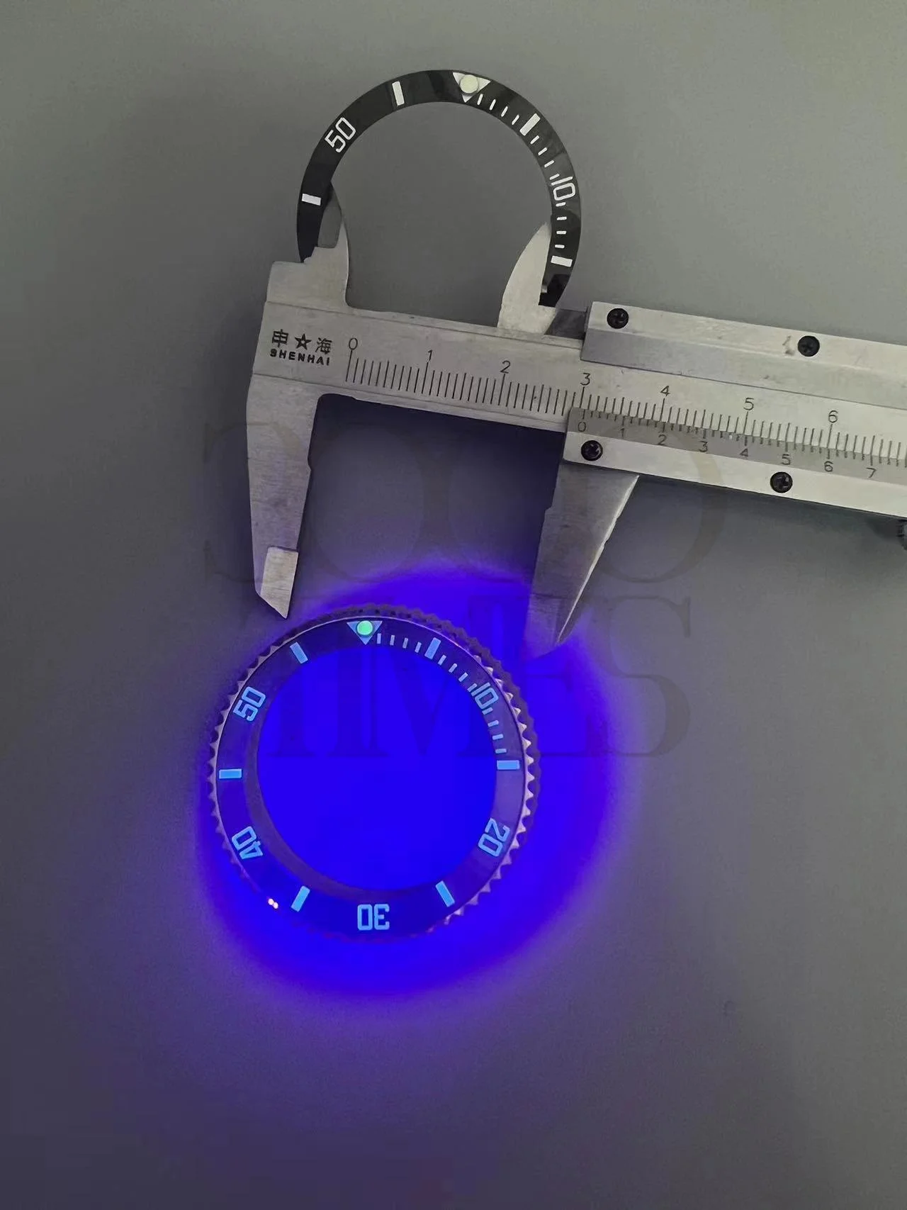 Watch Accessories Green Luminous 38mm Steel Bezel With Black Green Ceramic Insert Fit For RLX 40mm Case SUB 116610