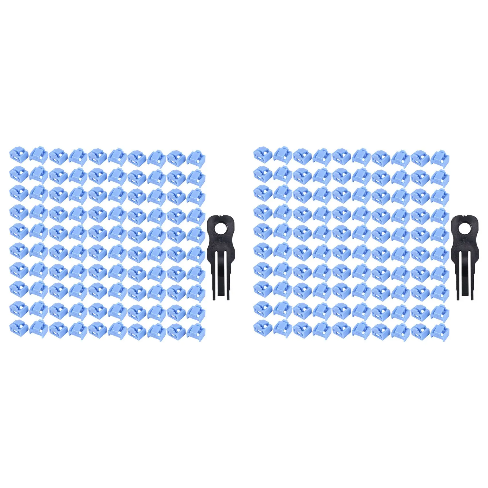 

200 шт., синие пылезащитные заглушки для порта RJ45 Ethernet LAN