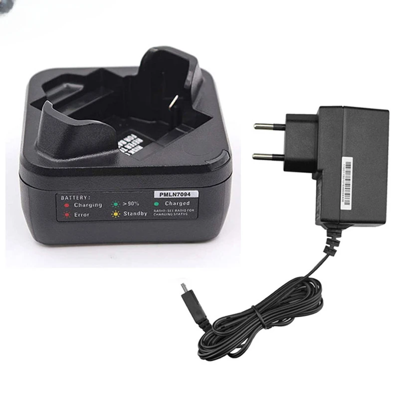 PMLN7110 PMLN7094 Desktop Charger for Motorola SL300 SL300e SL1M SL2K TLK100 SL3500e SL1600 SL2600 Radios PMNN4468A Battery
