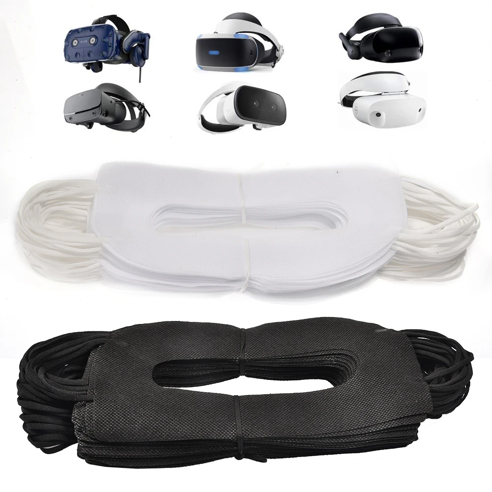 

50PCS VR Mask Disposable Face Cover Mask Non-woven Sanitary Mask For Eye Infections Prevention Suitable For All VR Headsets