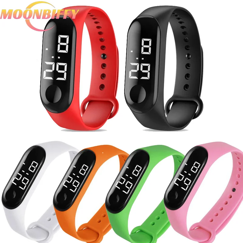 

M3 Led Wristwatch Fitness Color Screen Smart Sport Bracelet Activity Running Tracker Heart Rate for Men Women Silicone Watch New