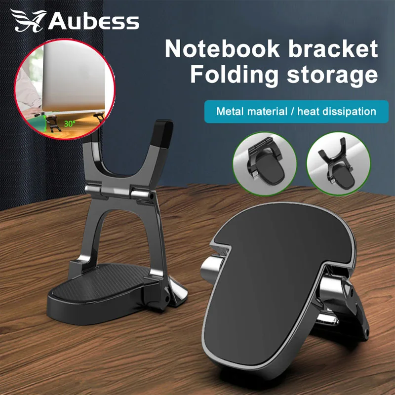

Zinc Alloy Mini Portable Laptop Stands For Macbook Air/pro Desktop Holder Foldable Tablet Support For Desk Computer Laptop Stand