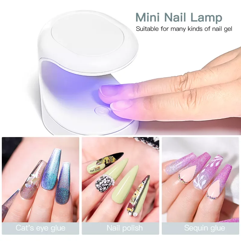 

NEW IN USB UV LED Lamp Nail Art Manicure Tools Single Finger Nails Art Tool Design 60S Fast Drying Curing Lamp for Gel Polish