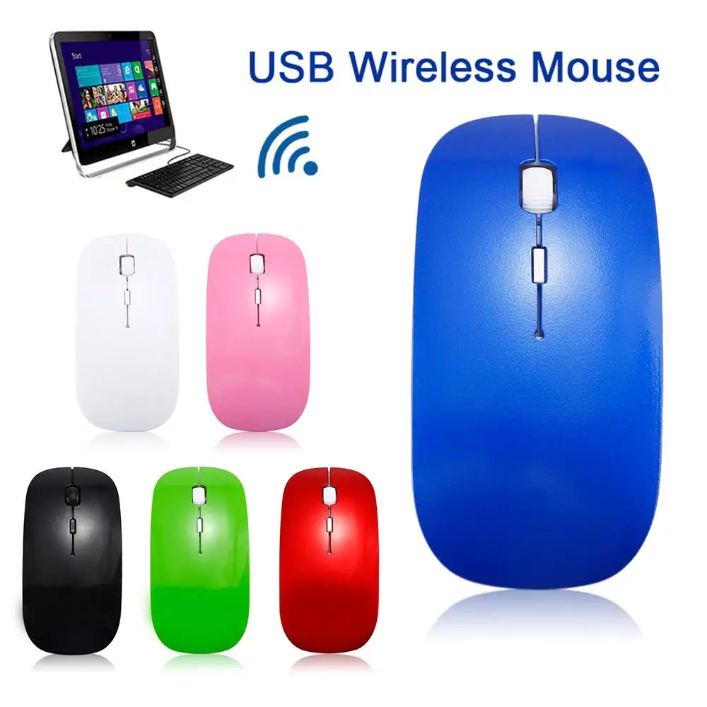 

Slim Cordless Usb Receiver Mice 3d 2.4g Mouse For Game Computer Pc Laptop Desktop Wireless Mouse Wireless 1600 Dpi Ultra Thin