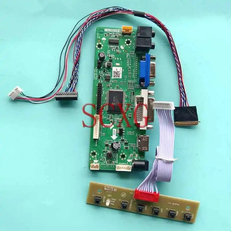 

For LTN156AT20 LTN156AT22 Laptop Monitor Screen Controller Board 40 Pin LVDS HDMI-Compatible VGA DVI 1366*768 15.6" DIY Kit