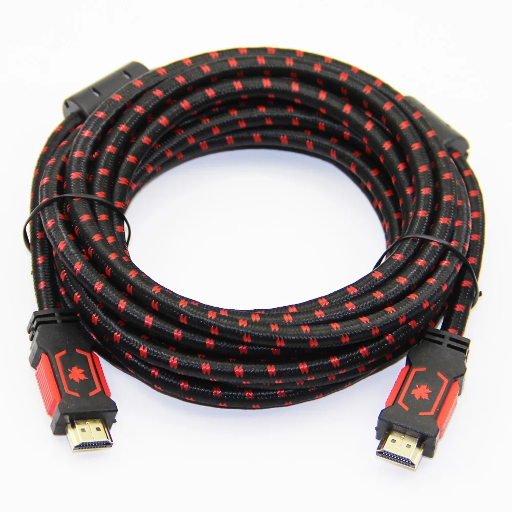 Нейлоновый Плетеный HDMI-совместимый кабель Bochara совместимый с HDMI 2 0 (4K x 2K) Ethernet