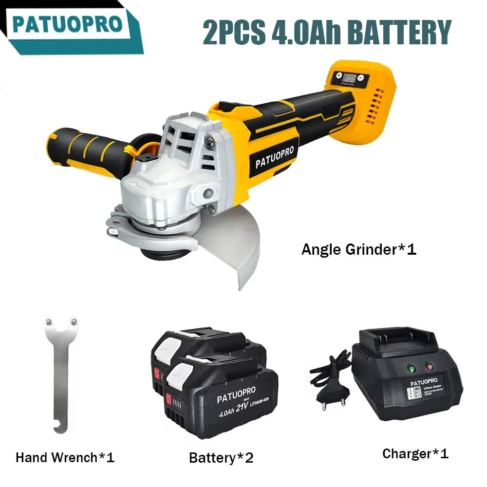 125 мм Аккумуляторная бесщеточная угловая шлифовальная машина M14 Перезаряжаемый