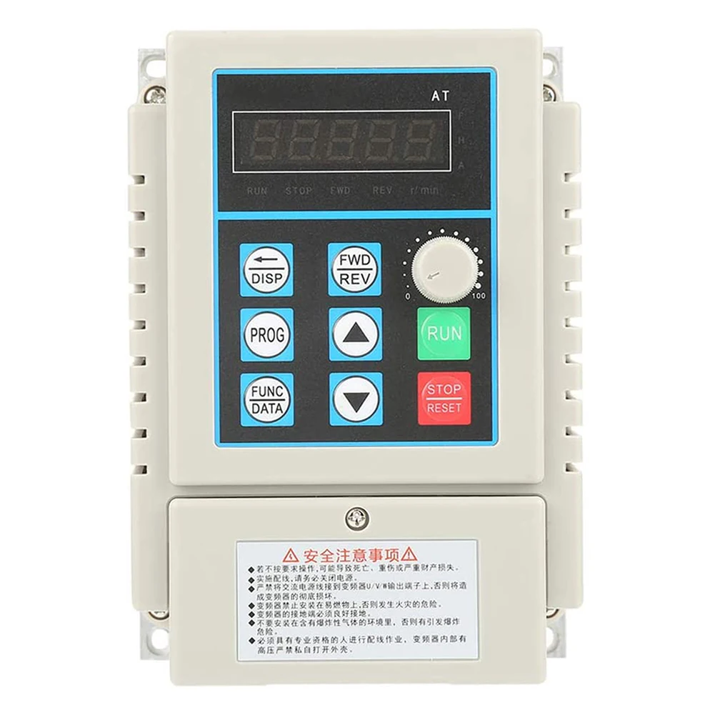 

1pc AC 220V 0.45kW Variable Frequency Drive VFD Speed Controller Inverter Single Phrase