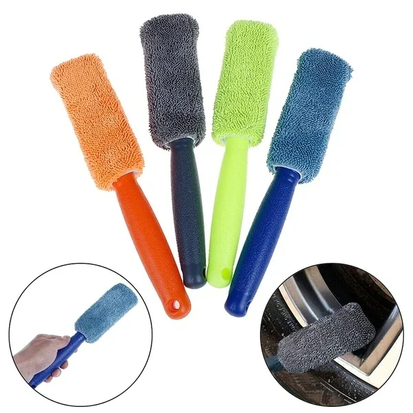 

Car Upgraded Version Lengthened Car Maintenance Rim Cleaning Brush Car Wash Beauty Microfiber Wheel Car Accessories