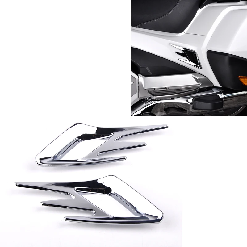 

For Honda Gold Wing GL1800 GL1800B F6B 2018-2023 Panical Motorcycle Rear Fender Vent Decoration Trims Chrome Plating