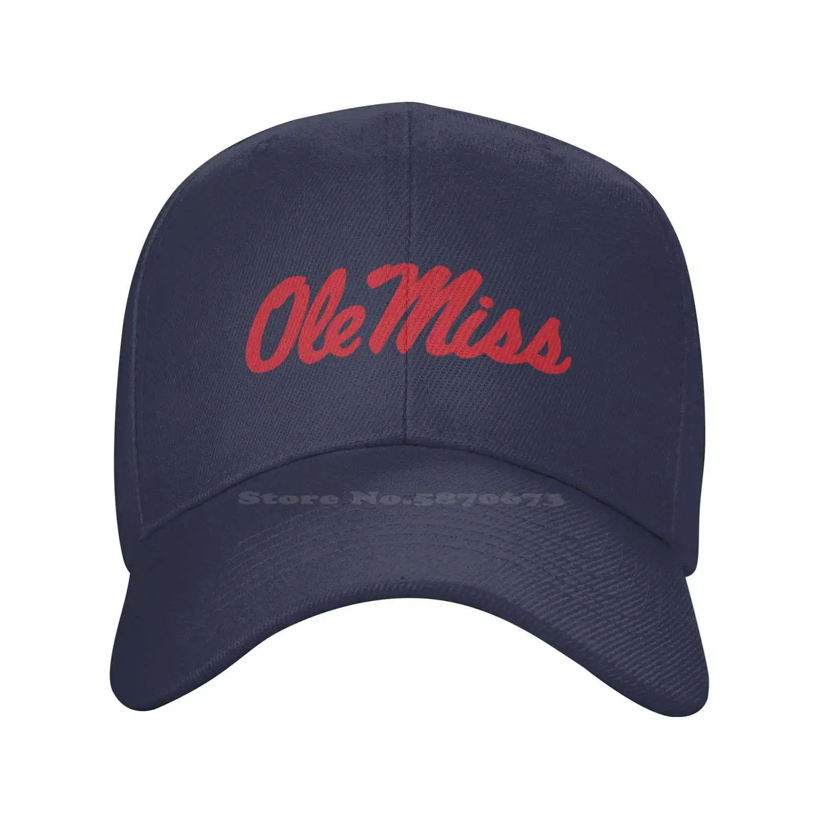 

Ole Miss Rebels Logo Fashion quality Denim cap Knitted hat Baseball cap