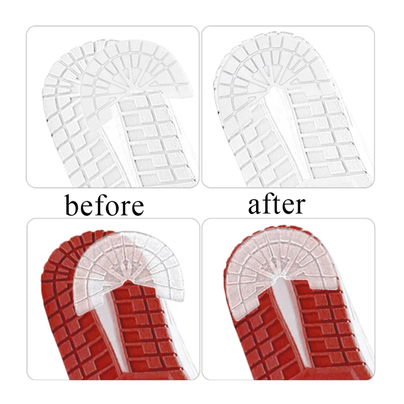 Shoe Wear-resistant Sole Protector For Men Women Sneakers Outsole Rubber Soles Stickers Anti-Slip Self Adhesive Shoe Sticker Pad
