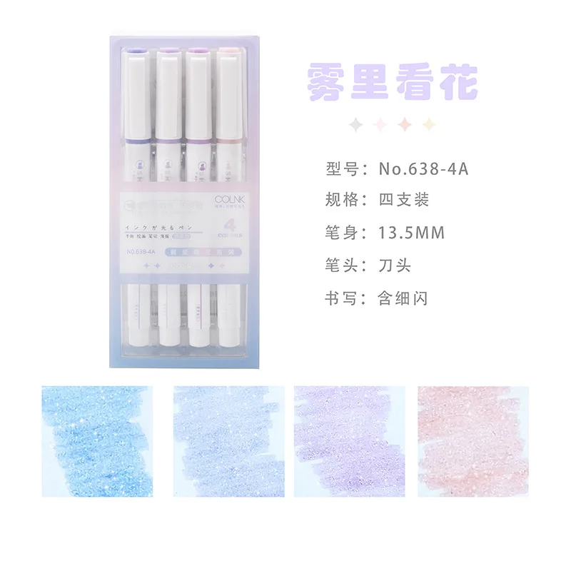 

Набор из 4 блестящих маркеров 4 мм