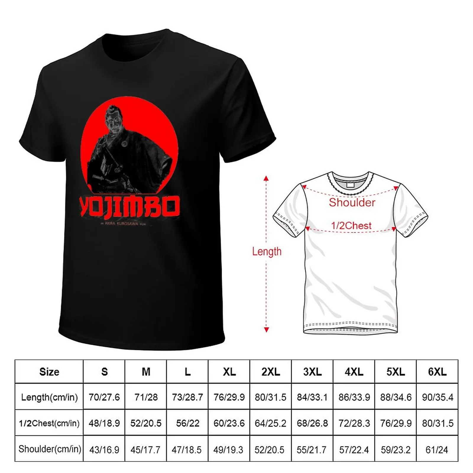 Футболка YOJIMBO SANJURO AKIRA KUROSAWA CLASSIC SAMURAI TOSHIRO MIFUNE, дешевые вещи, персонализированные футболки для мужчин, хлопок (art.: 3920ca7ebace4) - 3920ca7ebace4