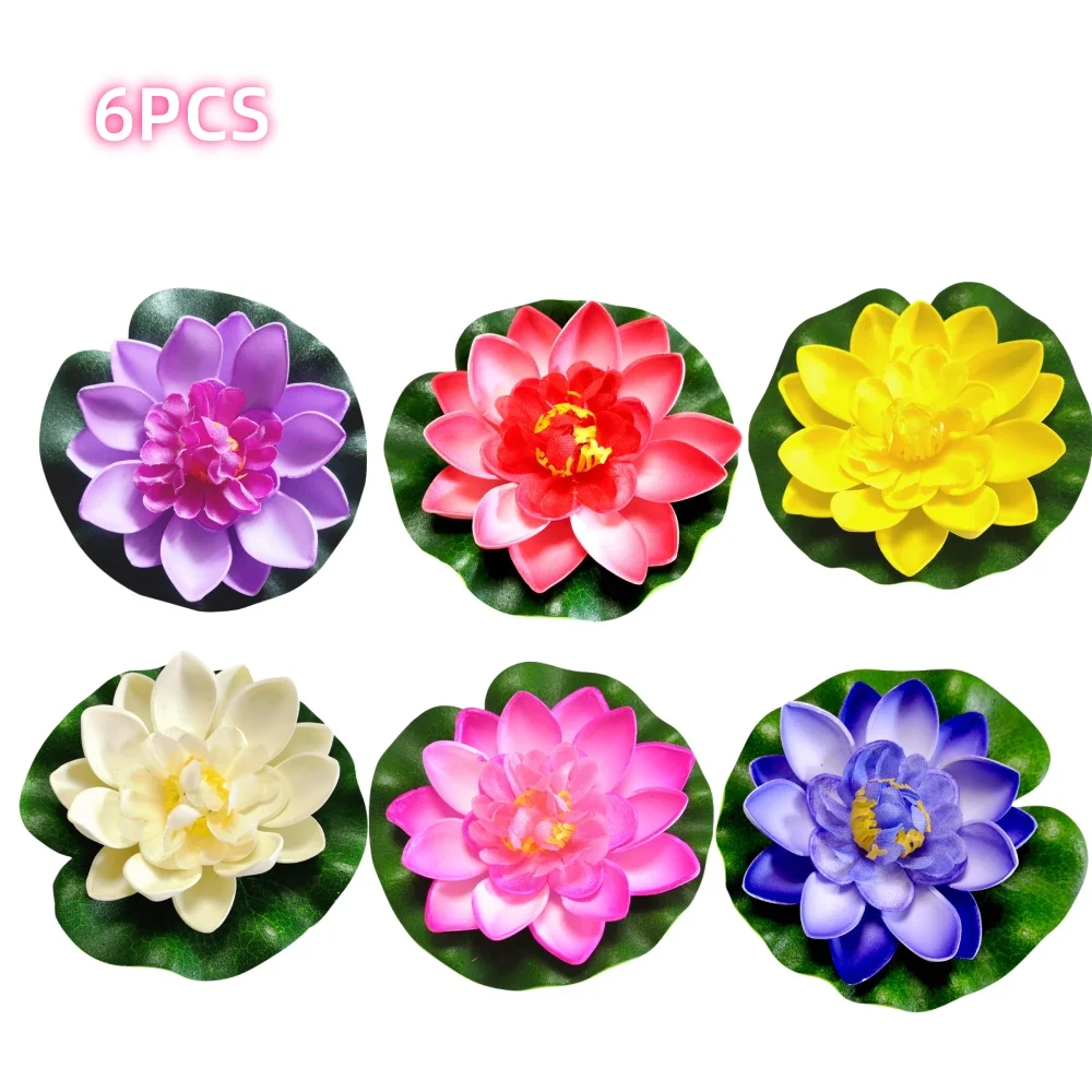 

Искусственные цветы лотоса 6/8 штук