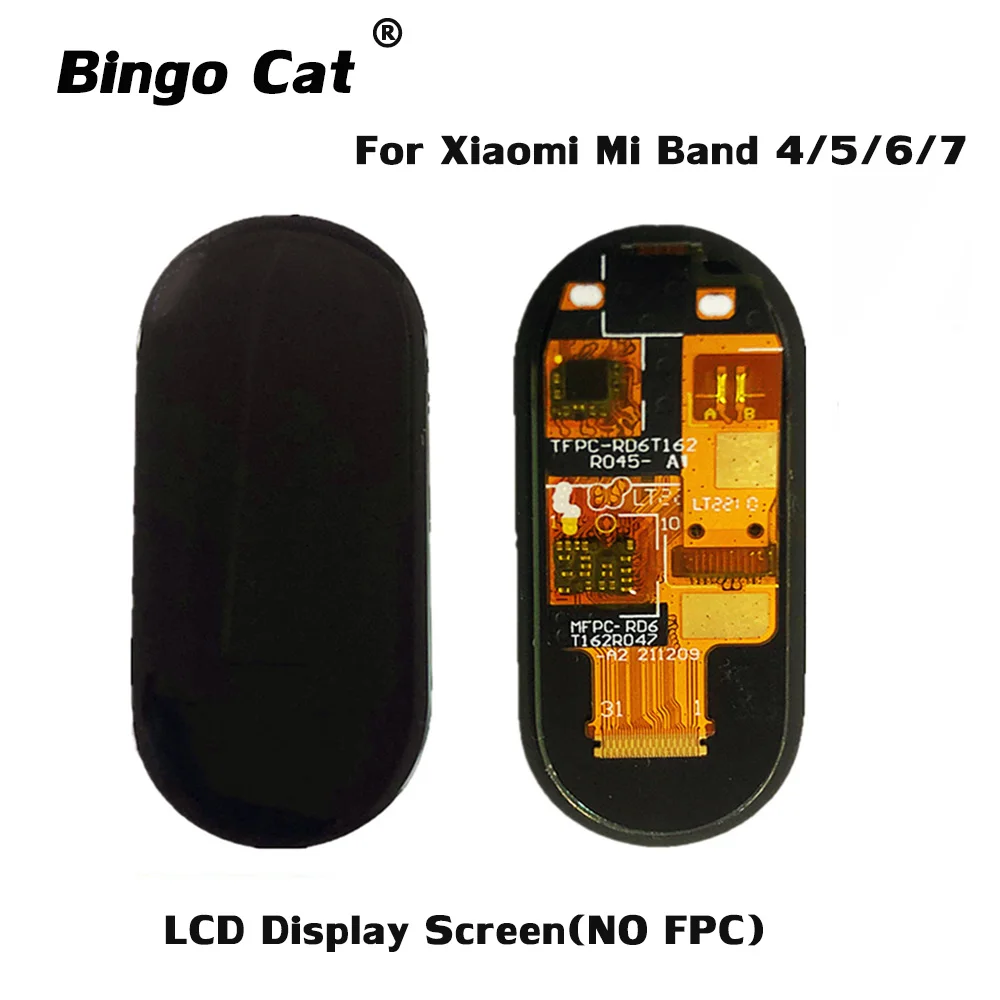 

Оригинальный AMOLED для Xiaomi Mi Band 7 5 6 4, ЖК-дисплей, сенсорный экран, дигитайзер, Смарт-часы, наручные часы, сенсорный экран, запчасти
