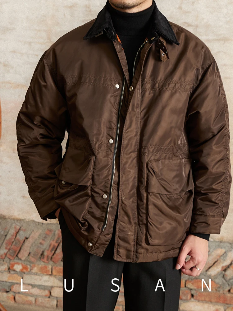 Винтажная свободная пуховая толстая куртка в стиле оленя Sanxian дня рождения