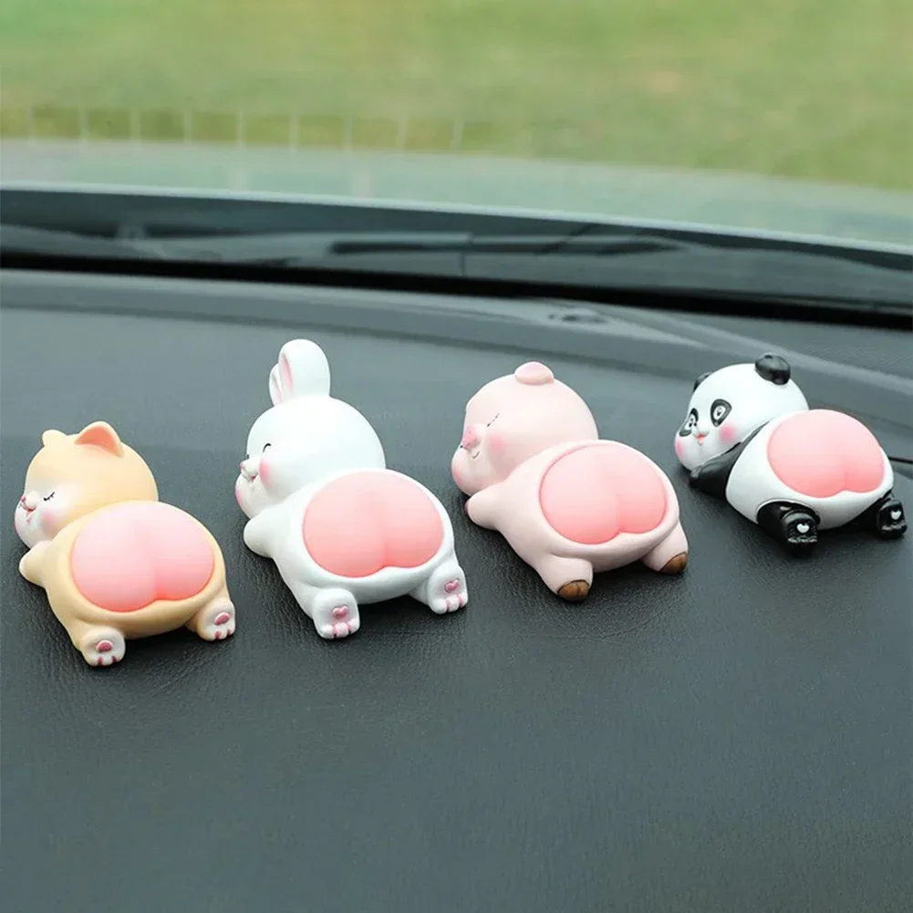 Декор автомобиля 3D приборная панель игрушки орнамент свинья панда кролик