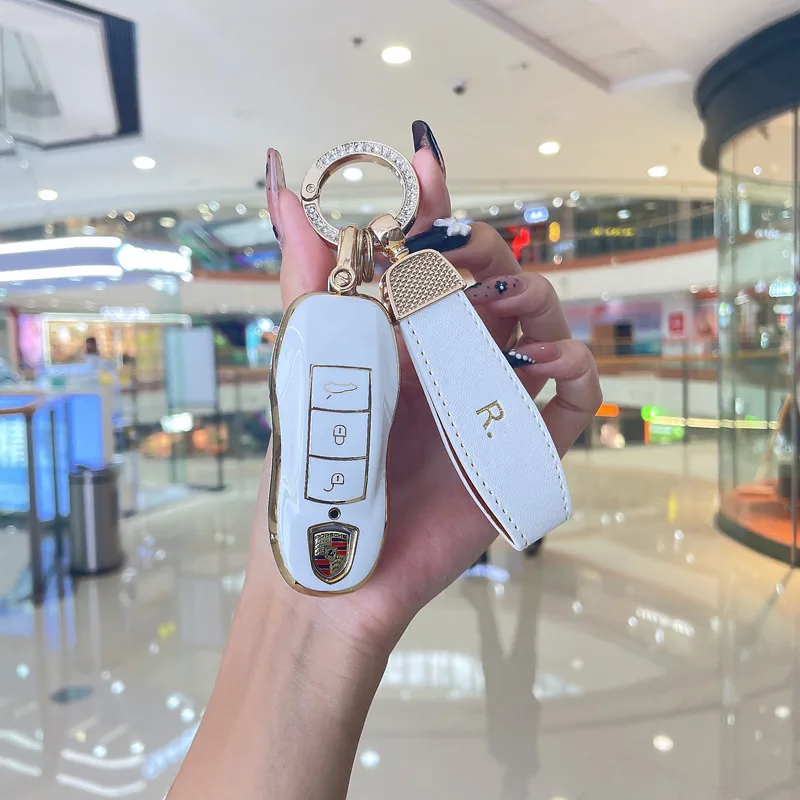 

Чехол для автомобильного ключа Porsche, чехол для Cayenne 911 958 Lepin 996 Macan Boxster Panamera 997 944 924 Panamera 971 718 9YA, брелок для ключей Ca