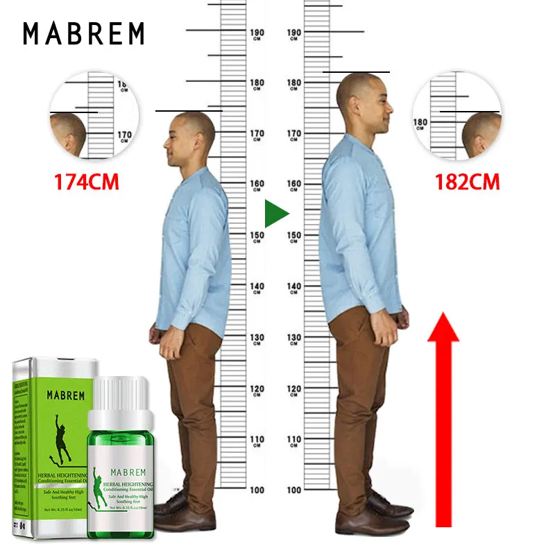 

MABREM Increase Height Enhancement Oil Conditioning Body Regrow Taller Promote Bone Grow Soothing Foot Massage Body Health Care