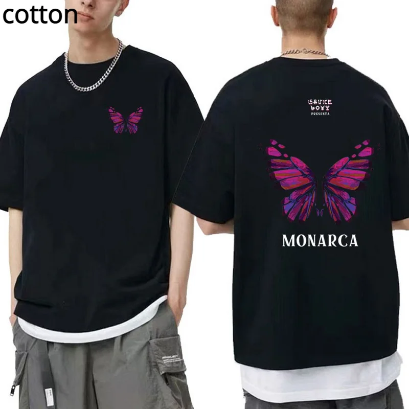 

Hot Eladio Carrion 3Men2 Kbrn World Tour 2023 T-Shirts Harajuku Graphic Tshirts Tops Women Men Tee Camisetas