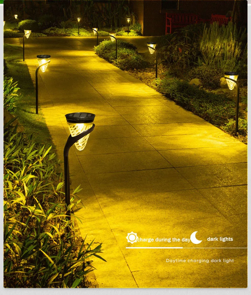 2022 new solar lights villa garden decoration courtyard home outdoor landscape ground  outdoor decoration lawn light led GL17