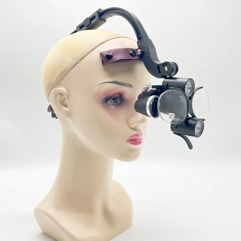 Бинокулярная лупа для стоматологических лекарств 2 5X/3 5X налобная 5 Вт